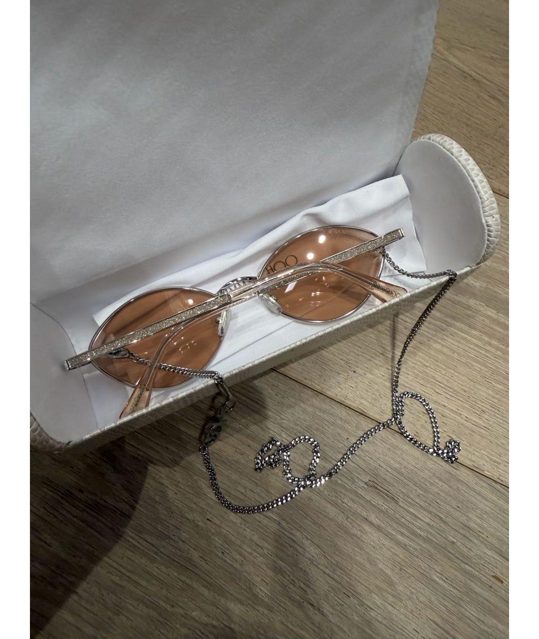 JIMMY CHOO Розовые солнцезащитные очки, фото 2