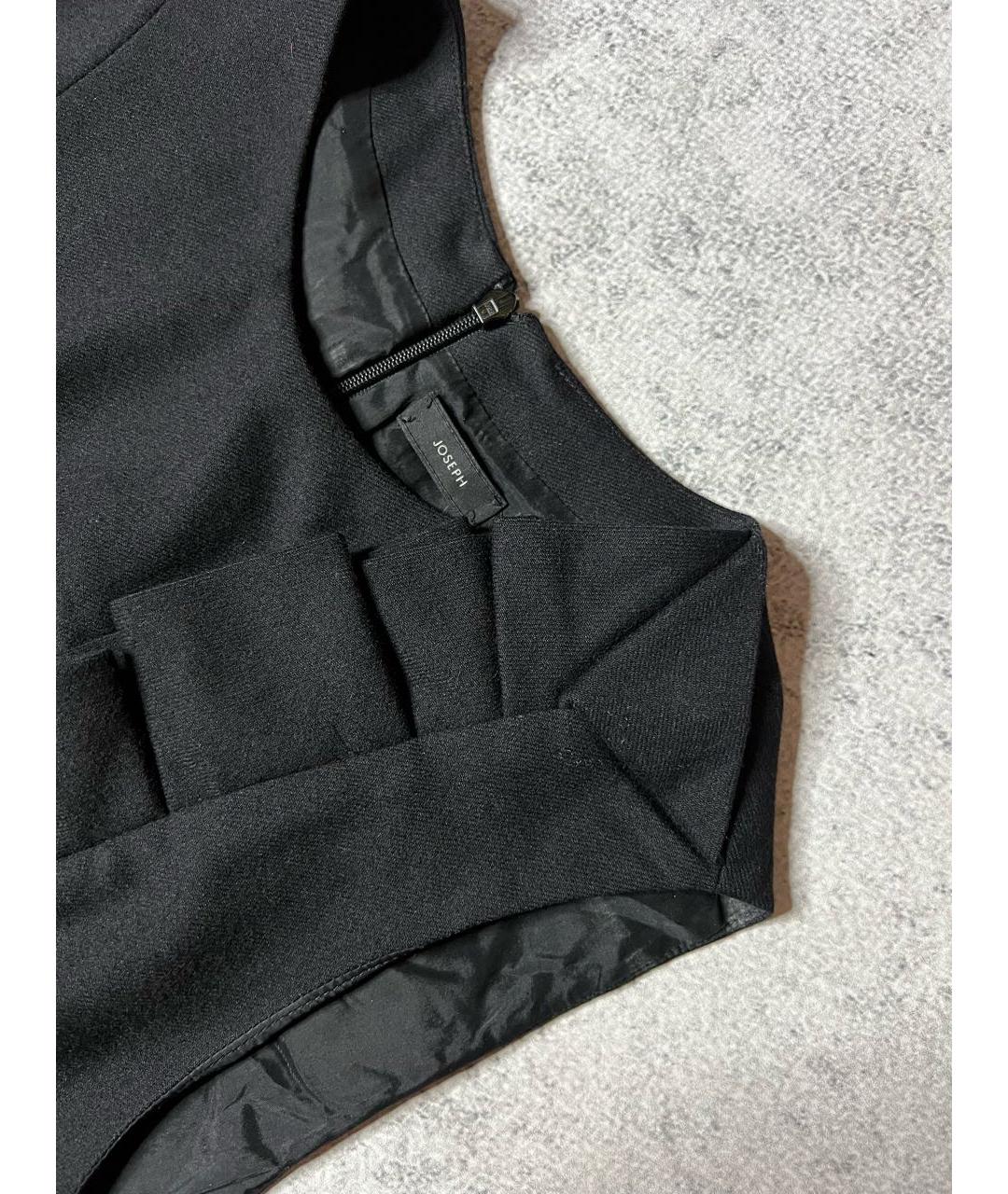 JOSEPH Черное шерстяное вечернее платье, фото 3