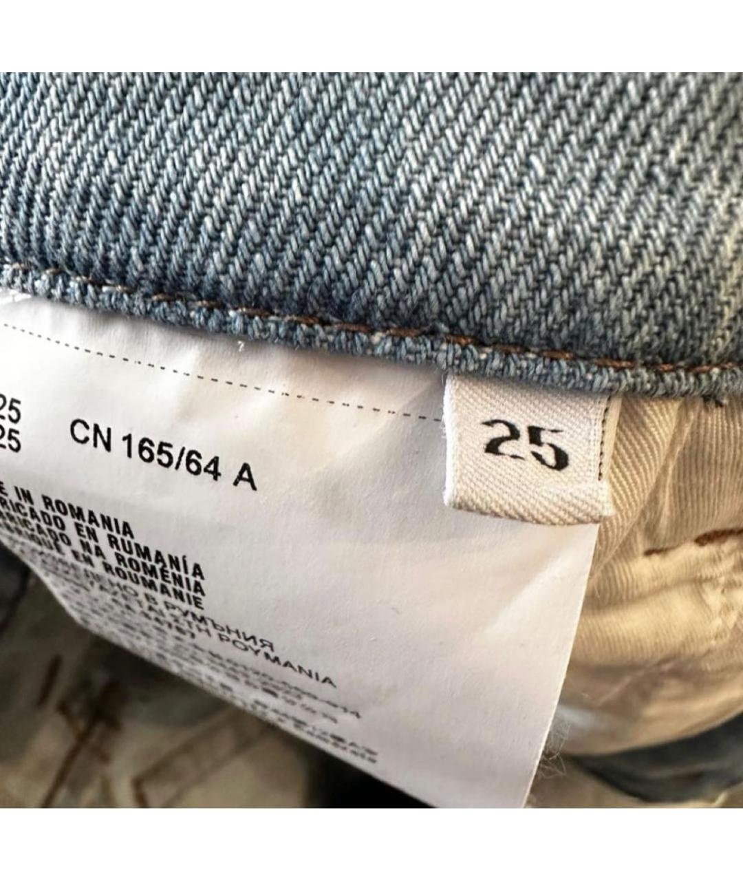 PRADA Голубые прямые джинсы, фото 5