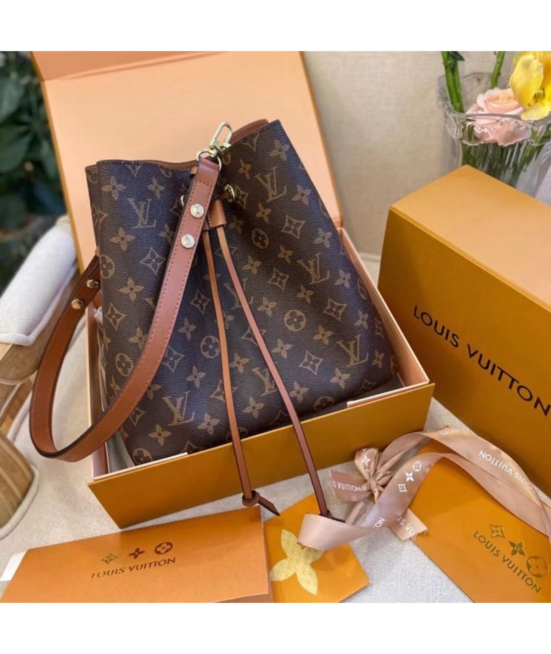 LOUIS VUITTON Коричневая сумка через плечо, фото 2