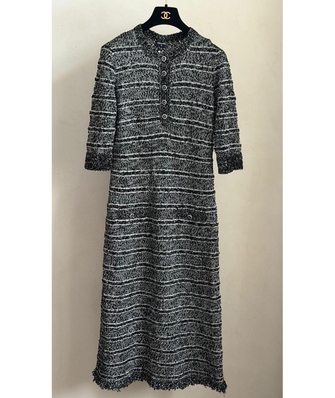 CHANEL Антрацитовое повседневное платье, фото 3