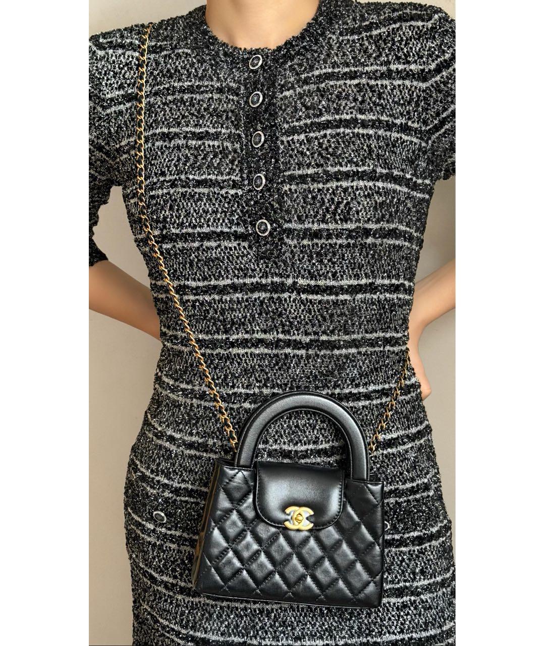 CHANEL Антрацитовое повседневное платье, фото 2