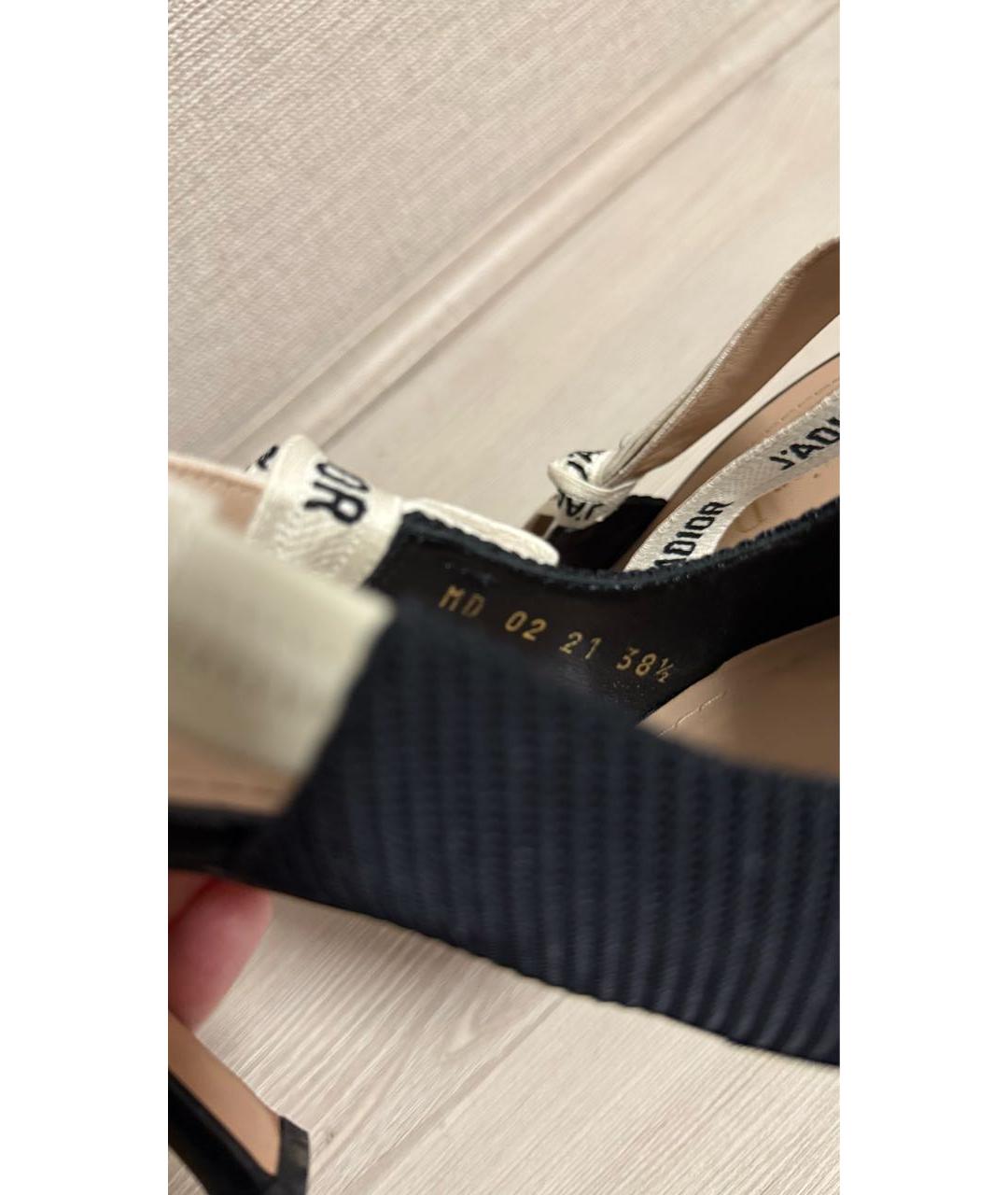 CHRISTIAN DIOR Черные текстильные туфли, фото 7