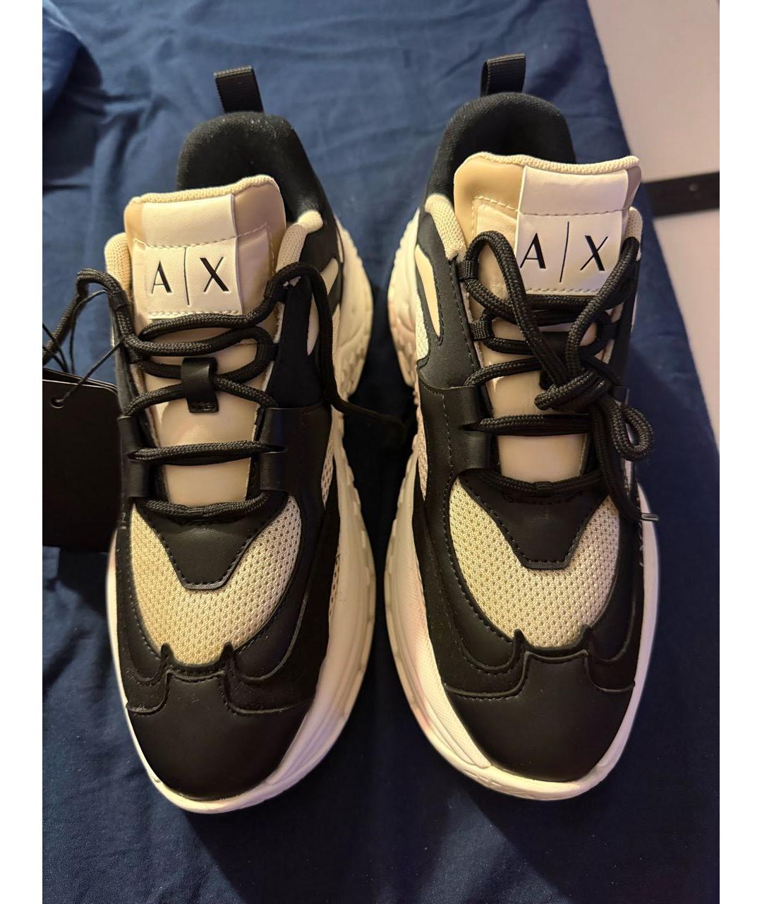 ARMANI EXCHANGE Белые текстильные кроссовки, фото 2