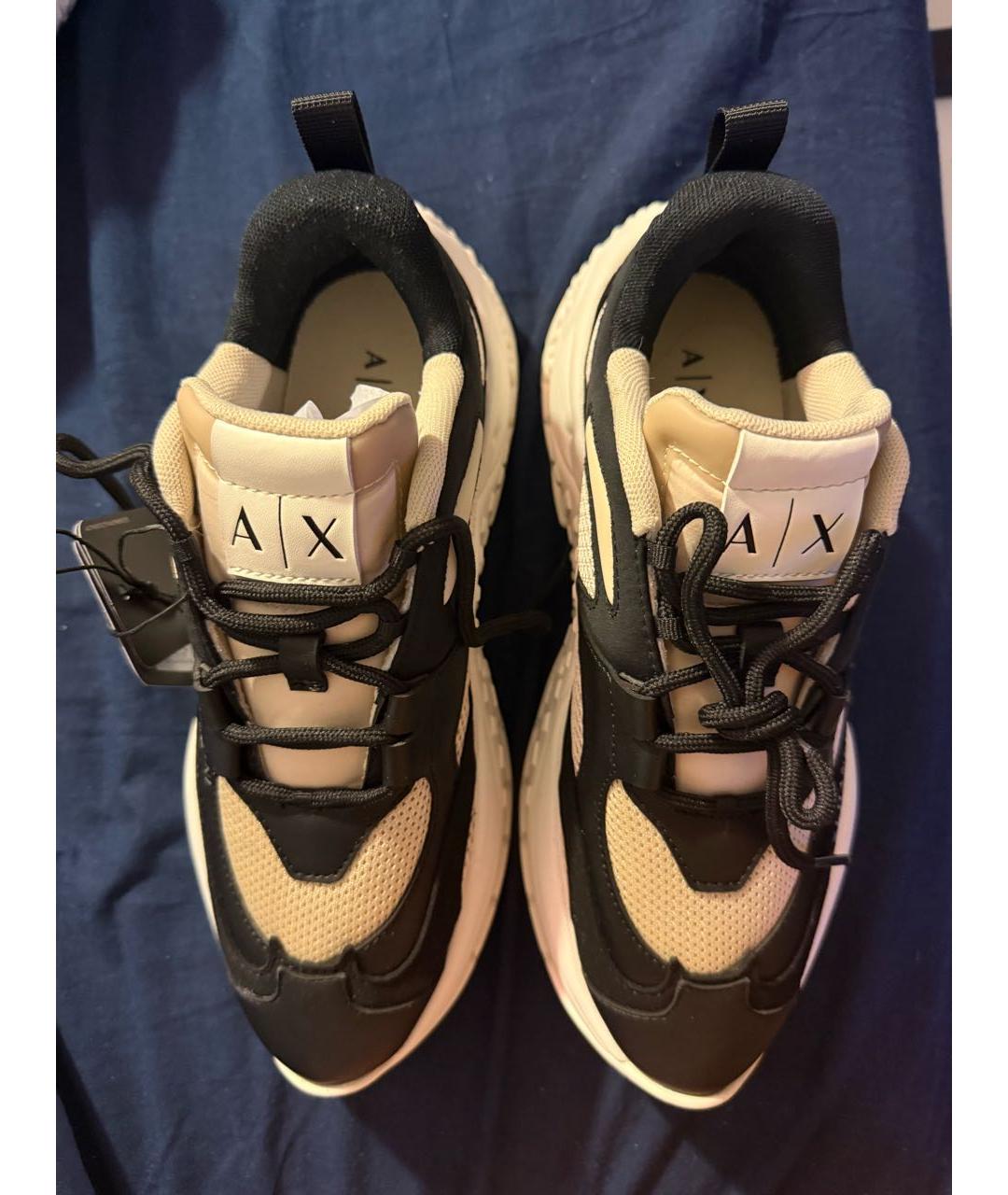 ARMANI EXCHANGE Белые текстильные кроссовки, фото 3