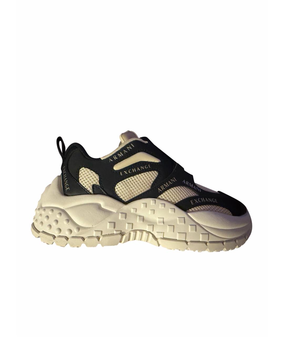 ARMANI EXCHANGE Белые текстильные кроссовки, фото 1