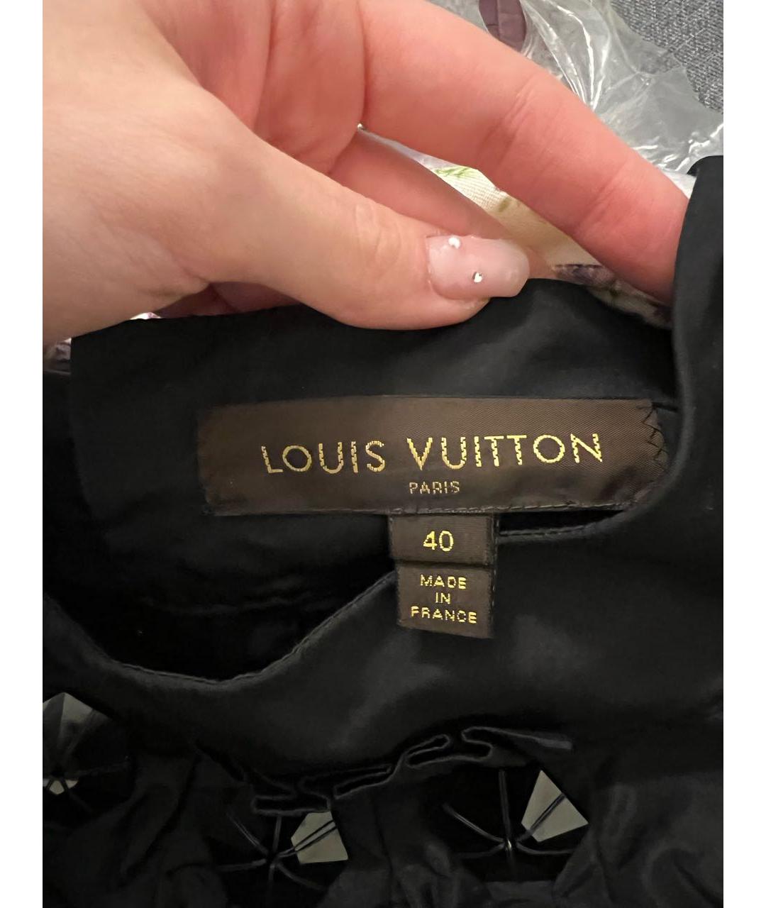 LOUIS VUITTON Черное повседневное платье, фото 3