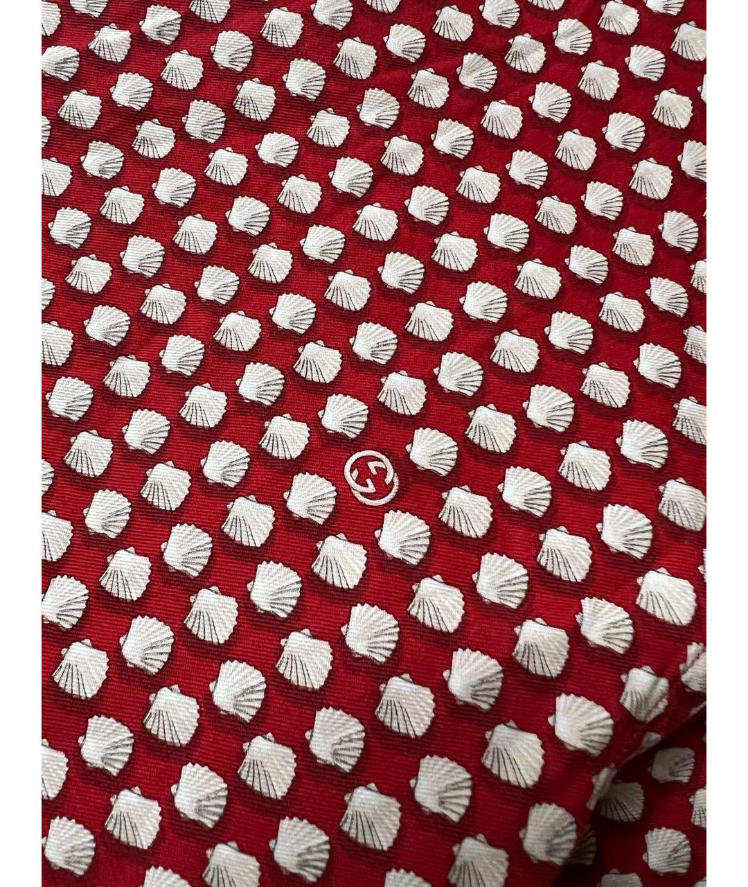 GUCCI Красная хлопковая кэжуал рубашка, фото 4