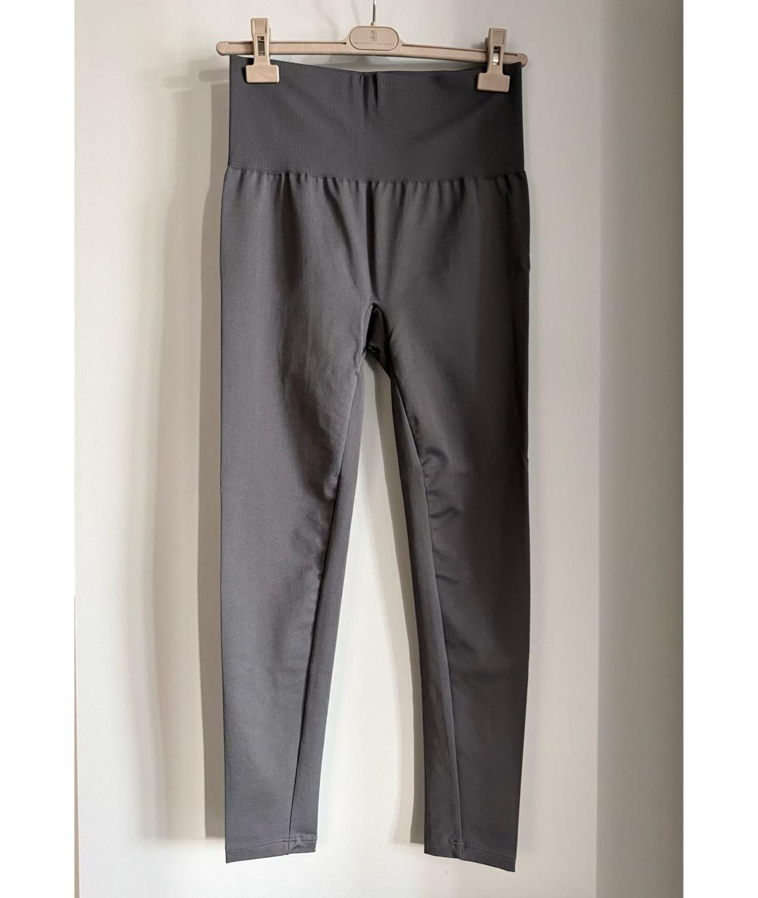 WOLFORD Антрацитовые полиамидовые леггинсы и велосипедки, фото 4