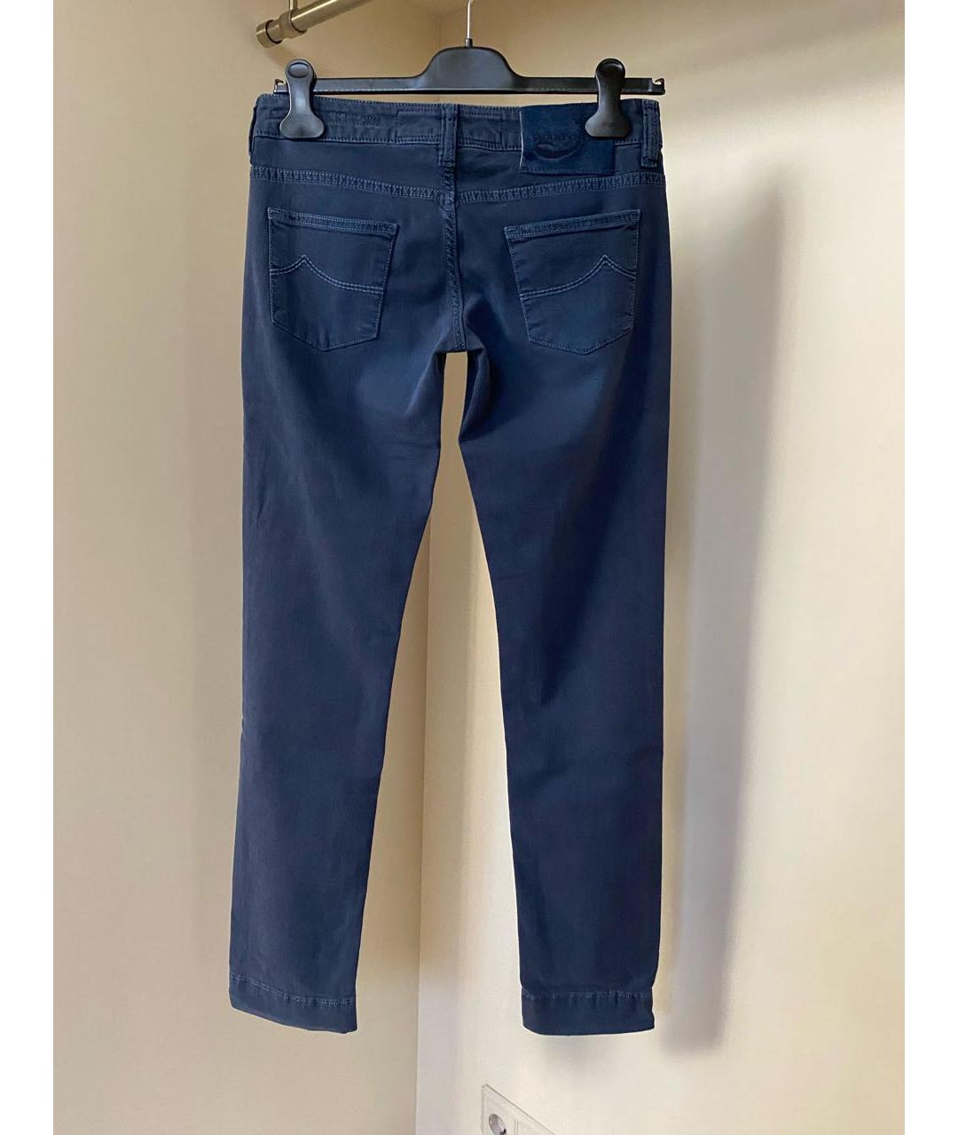 JACOB COHEN Синие хлопко-эластановые джинсы слим, фото 5