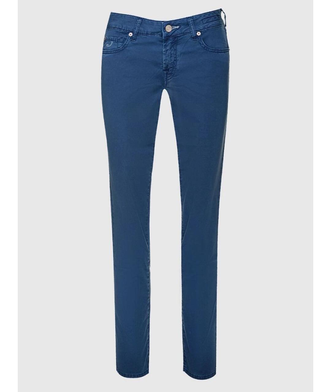 JACOB COHEN Синие хлопко-эластановые джинсы слим, фото 9