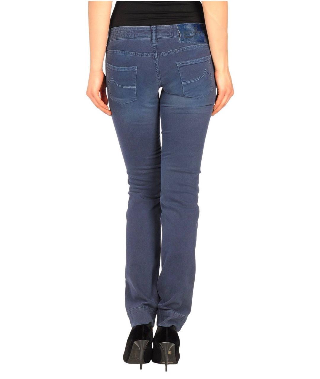 JACOB COHEN Синие хлопко-эластановые джинсы слим, фото 8