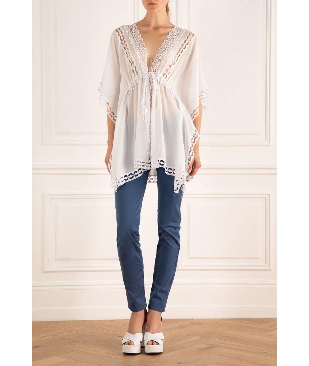 JACOB COHEN Синие хлопко-эластановые джинсы слим, фото 2