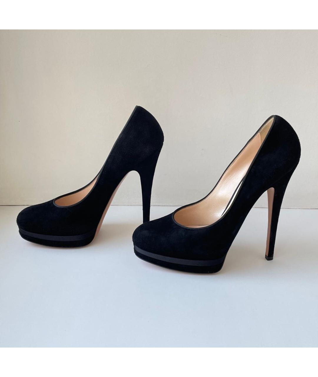 CASADEI Черные замшевые туфли, фото 5