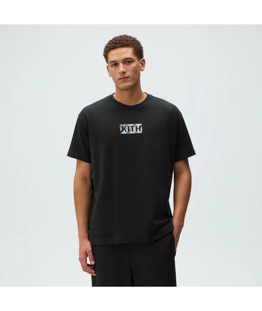 KITH Черная хлопковая футболка, фото 3