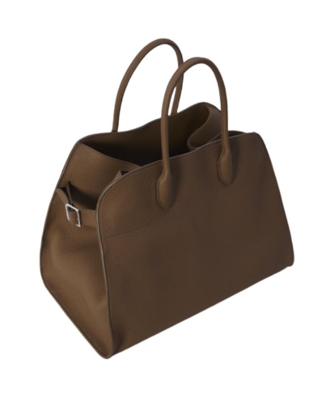 THE ROW Коричневая кожаная сумка тоут, фото 5