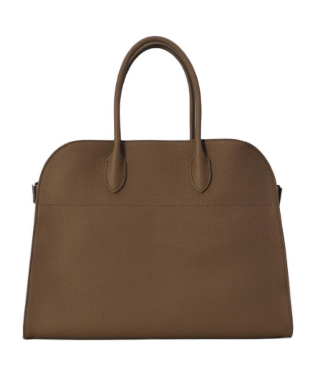 THE ROW Коричневая кожаная сумка тоут, фото 4