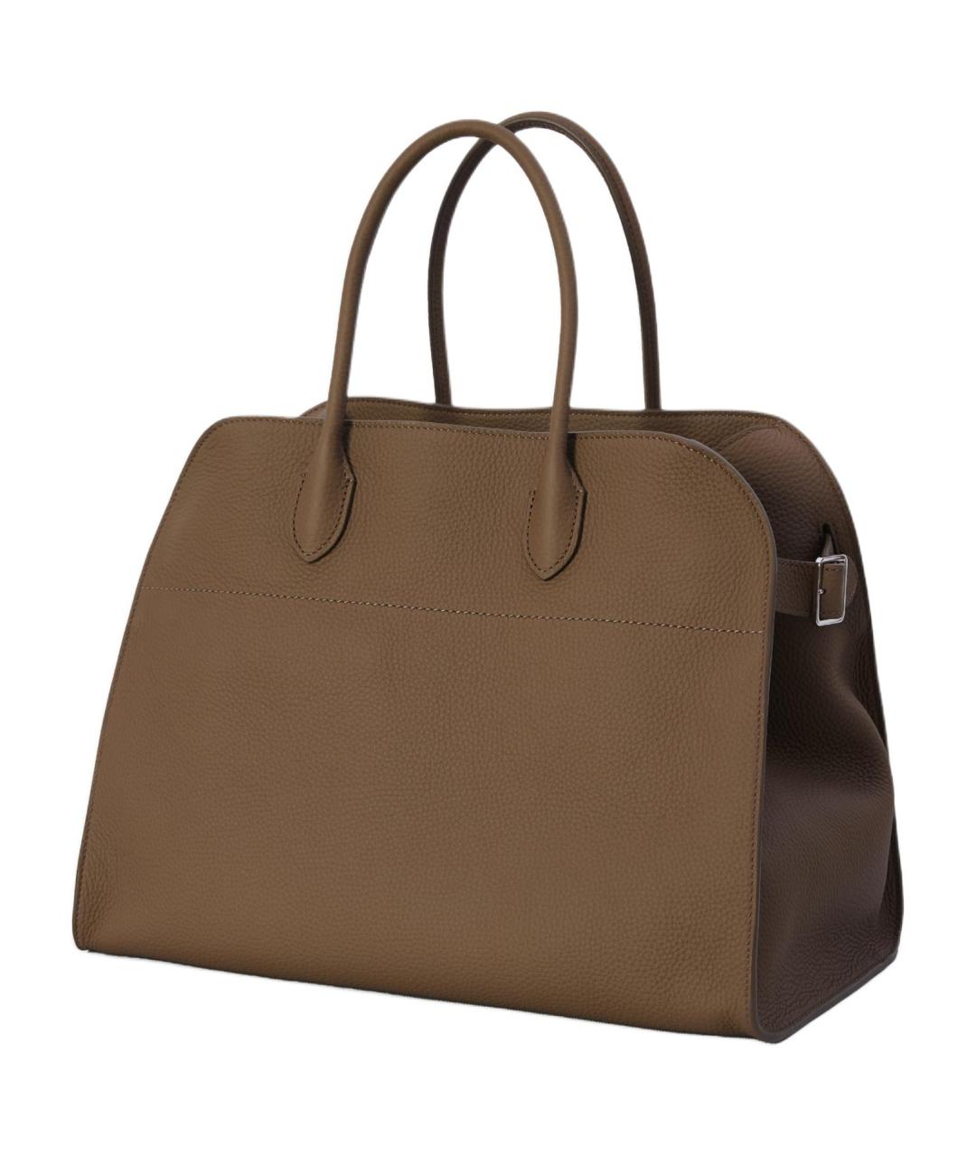 THE ROW Коричневая кожаная сумка тоут, фото 2