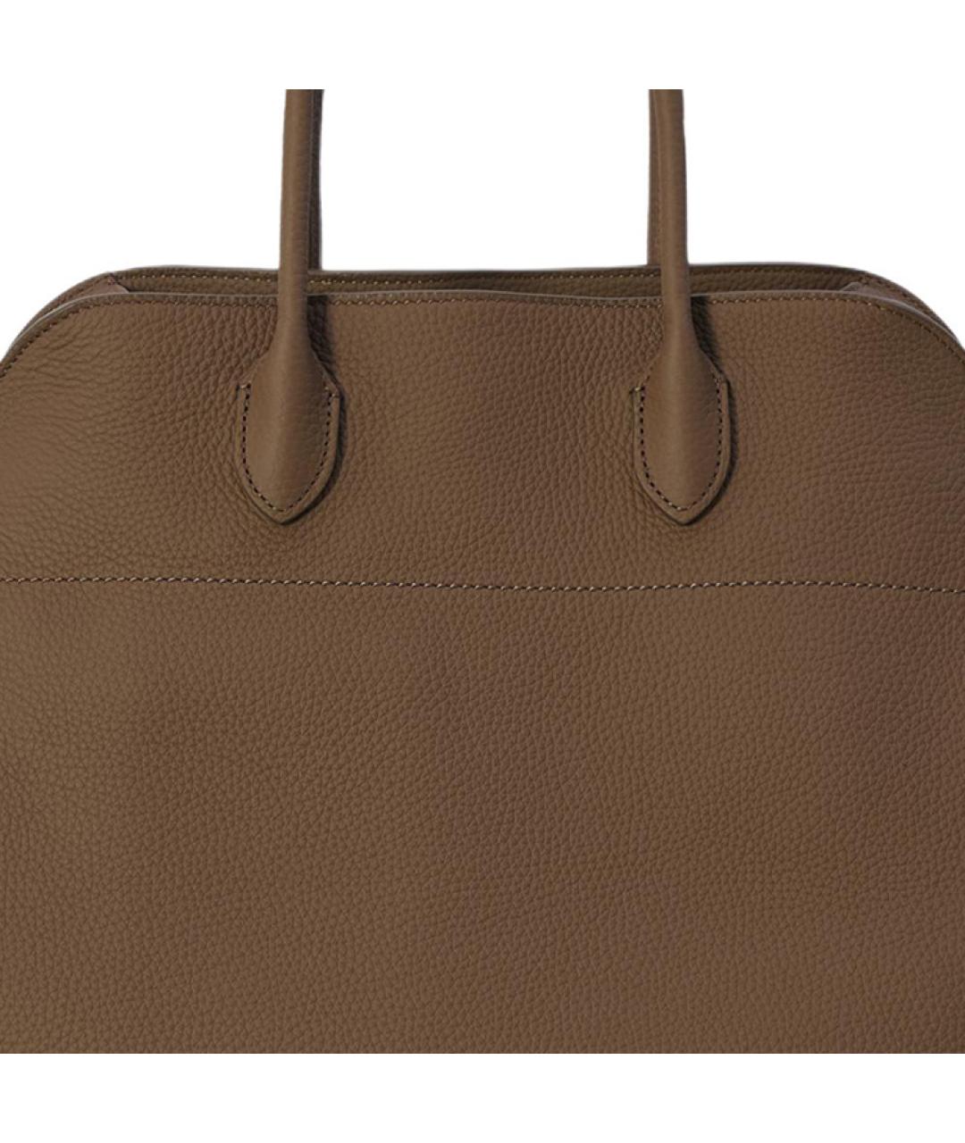 THE ROW Коричневая кожаная сумка тоут, фото 6