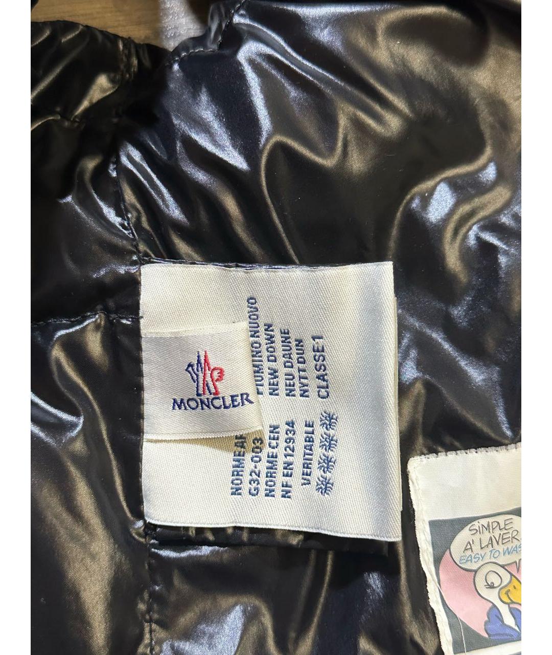 MONCLER Черный полиамидовый жилет, фото 5