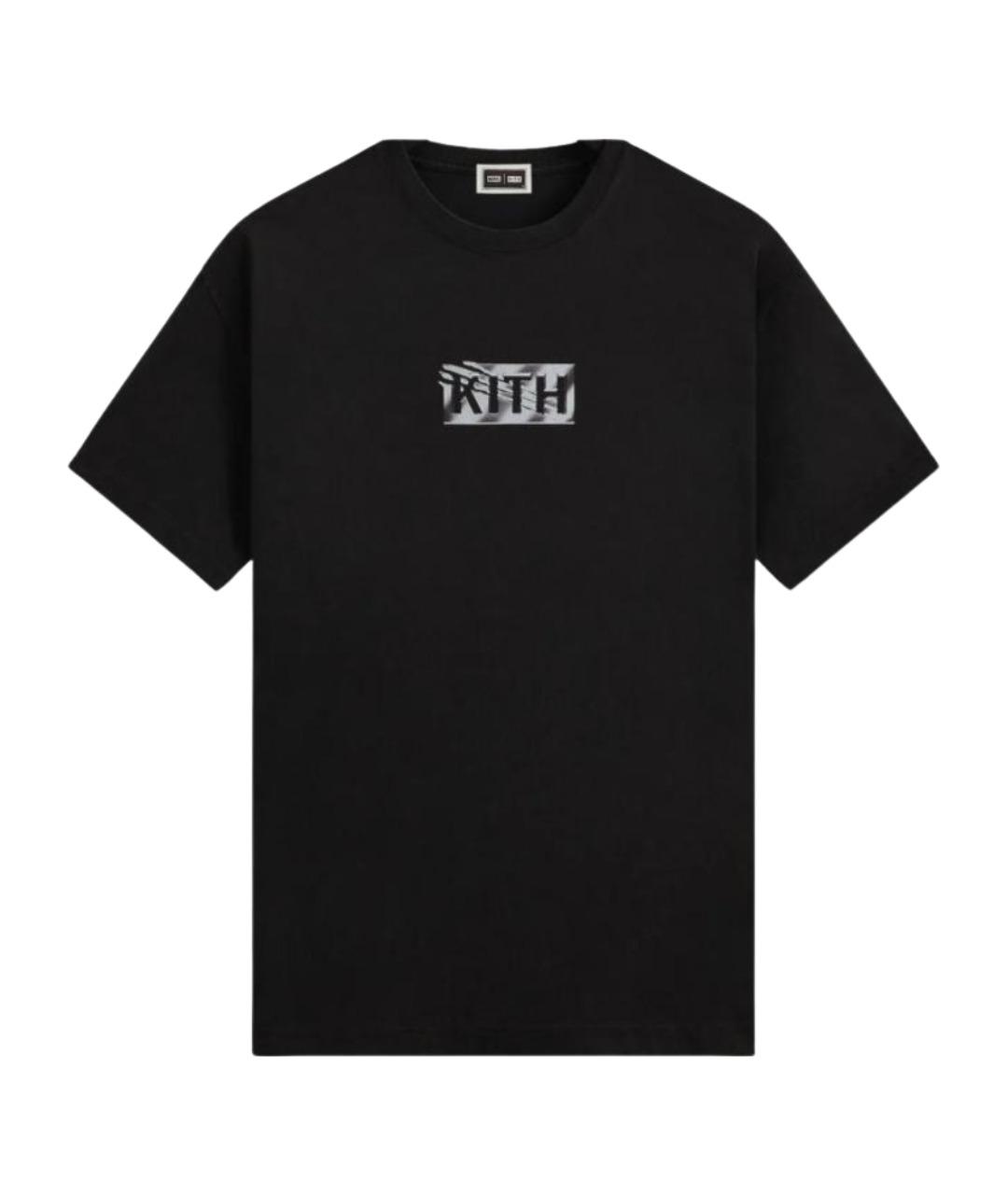 KITH Черная хлопковая футболка, фото 1