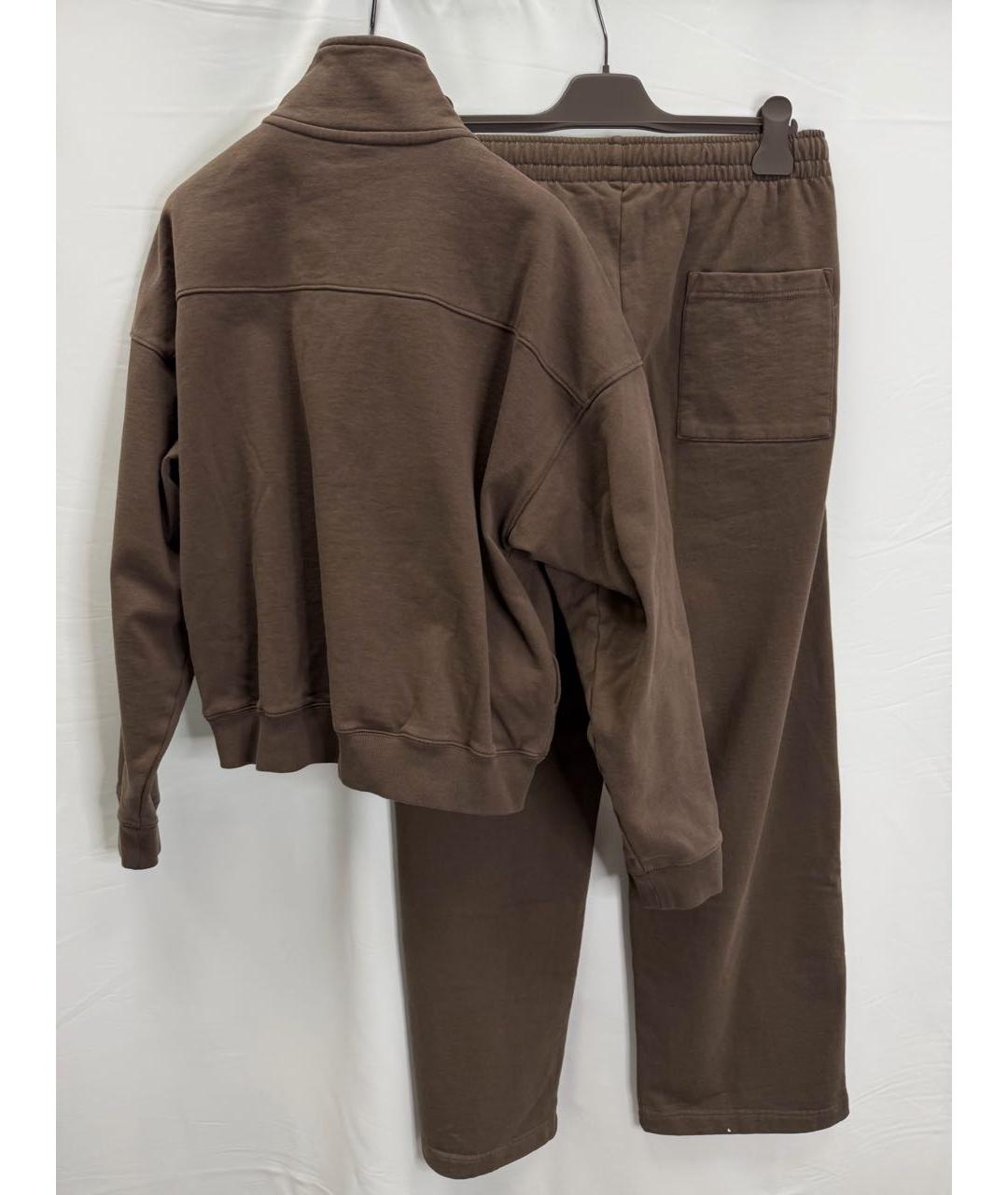 SPORTY AND RICH Коричневый хлопковый костюм с брюками, фото 3