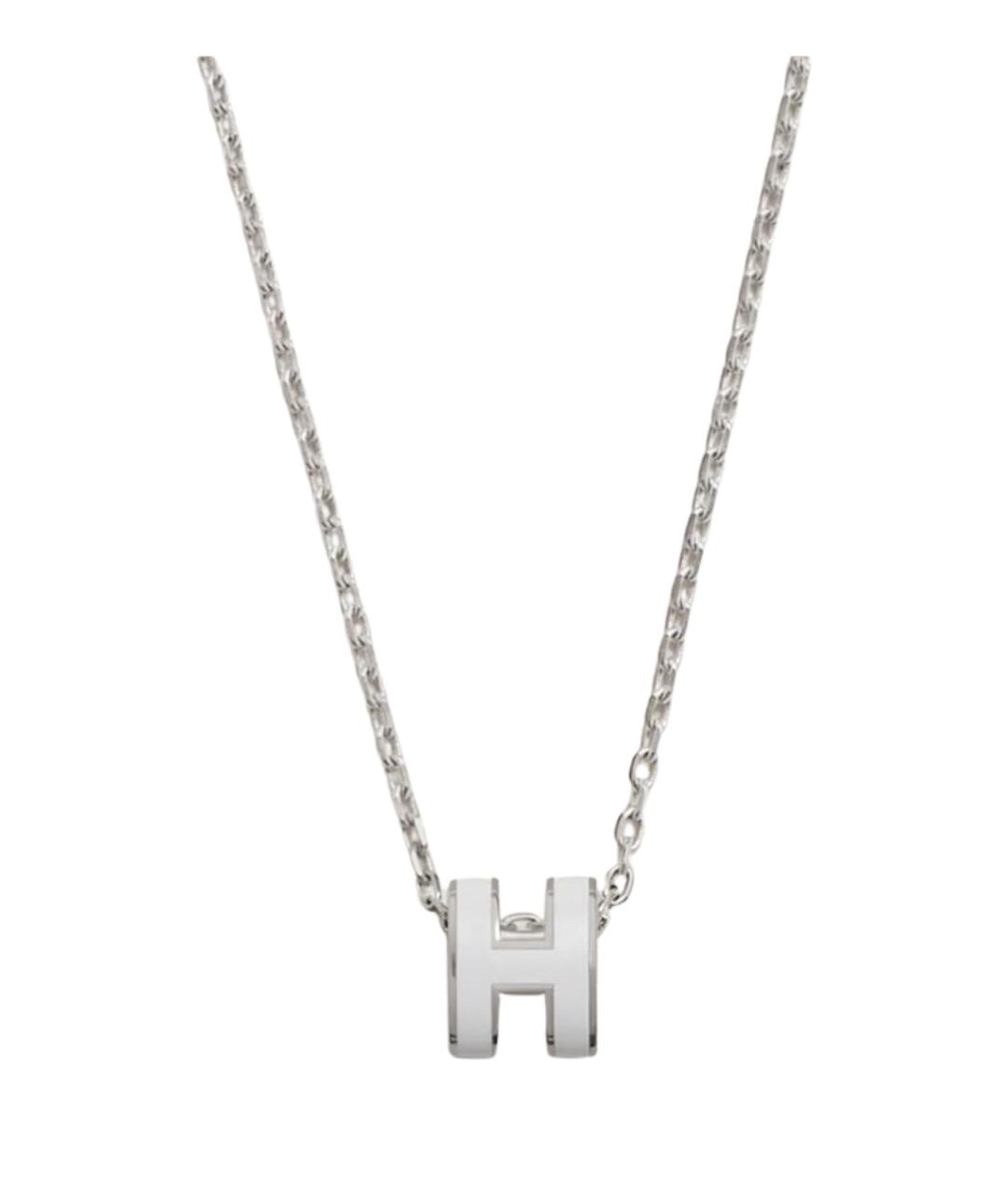 HERMES Белая металлическая подвеска, фото 1