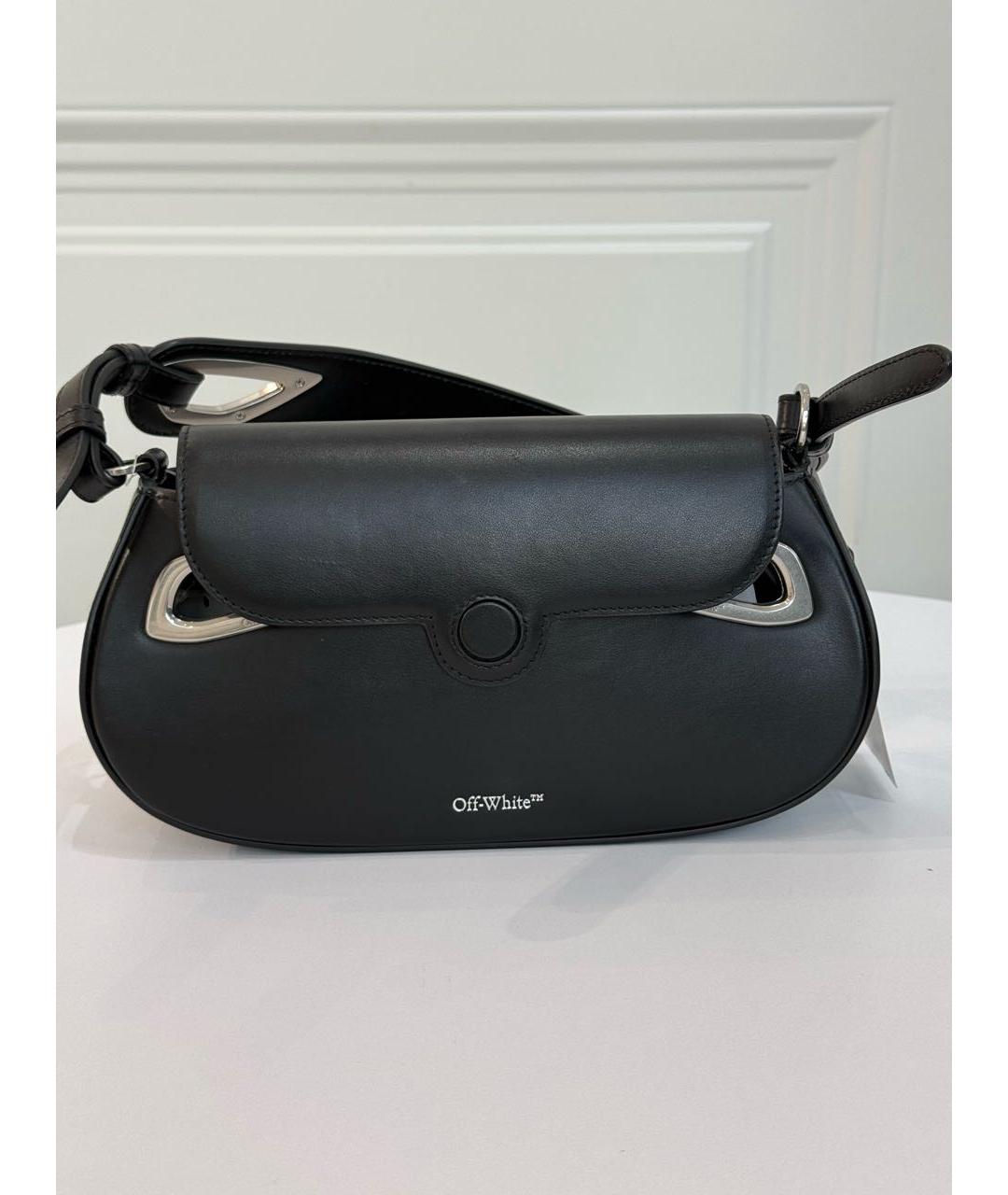 OFF-WHITE Черная сумка с короткими ручками, фото 6