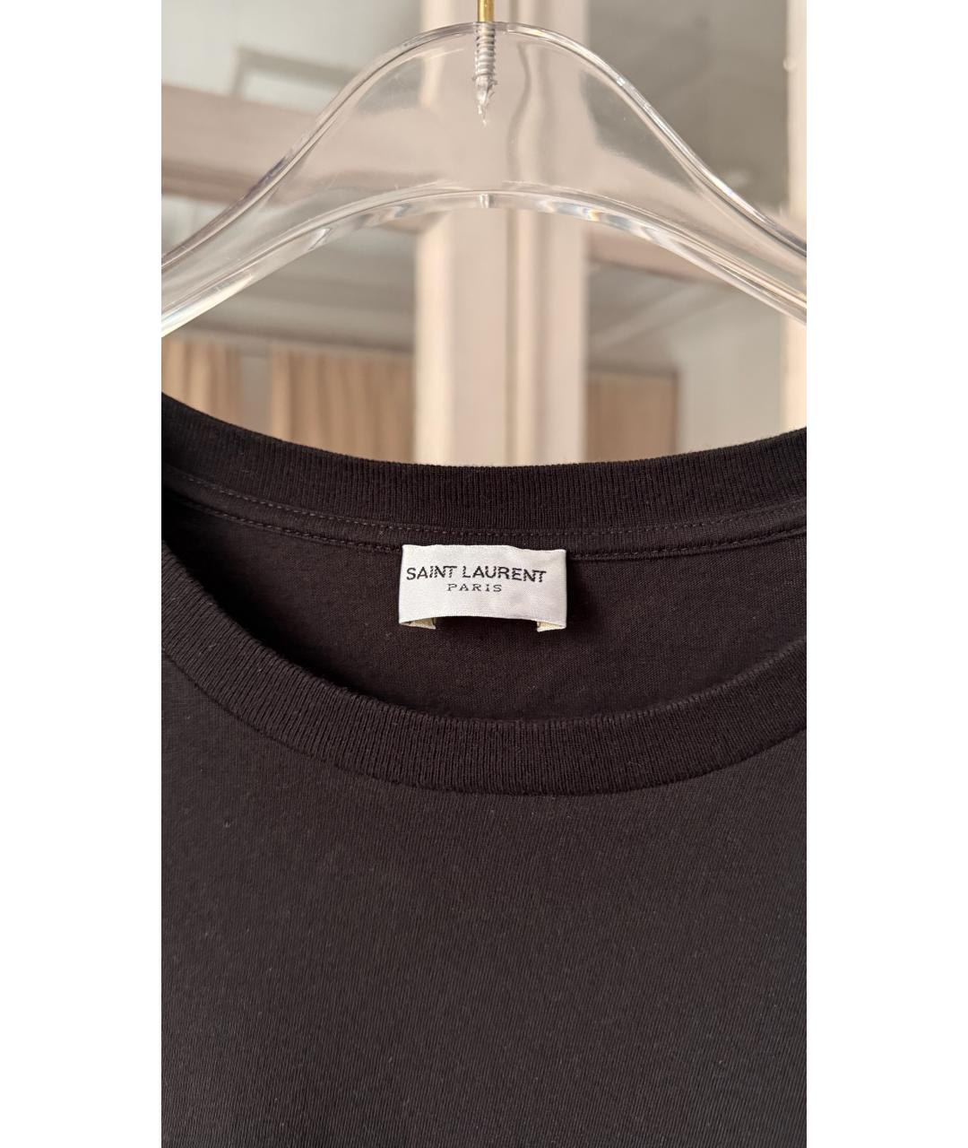 SAINT LAURENT Черная футболка, фото 3