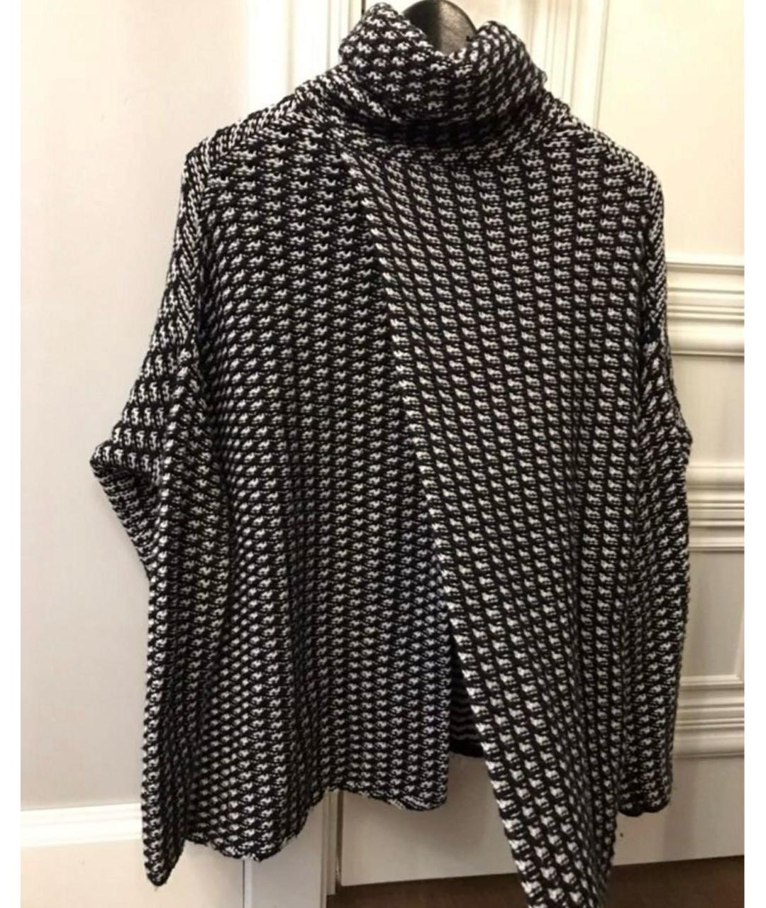 DIANE VON FURSTENBERG Черный шерстяной джемпер / свитер, фото 2