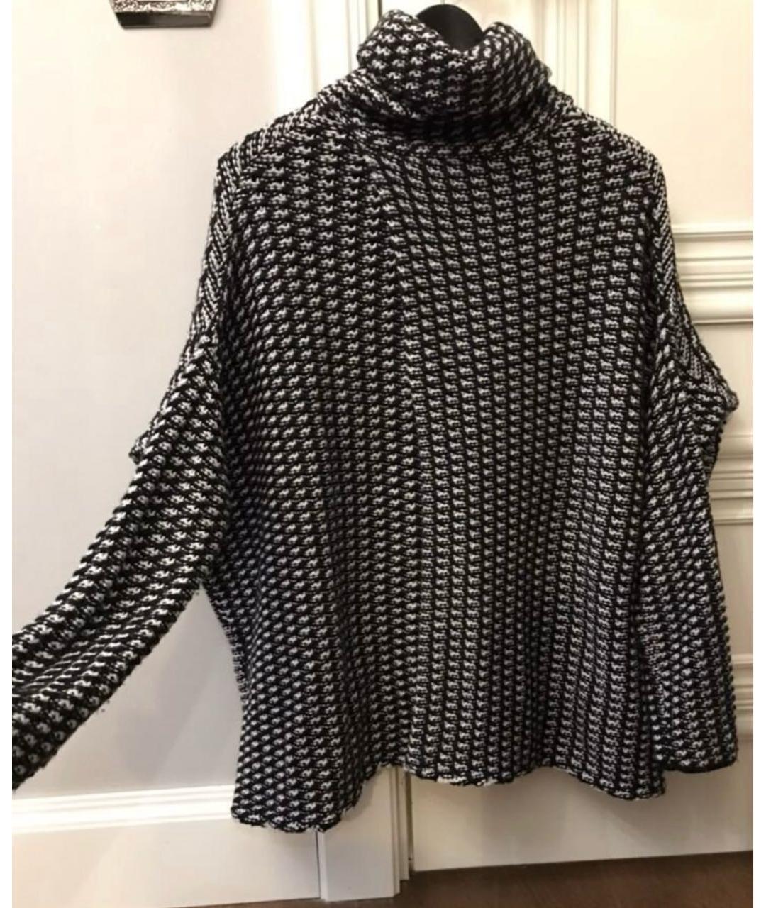 DIANE VON FURSTENBERG Черный шерстяной джемпер / свитер, фото 5