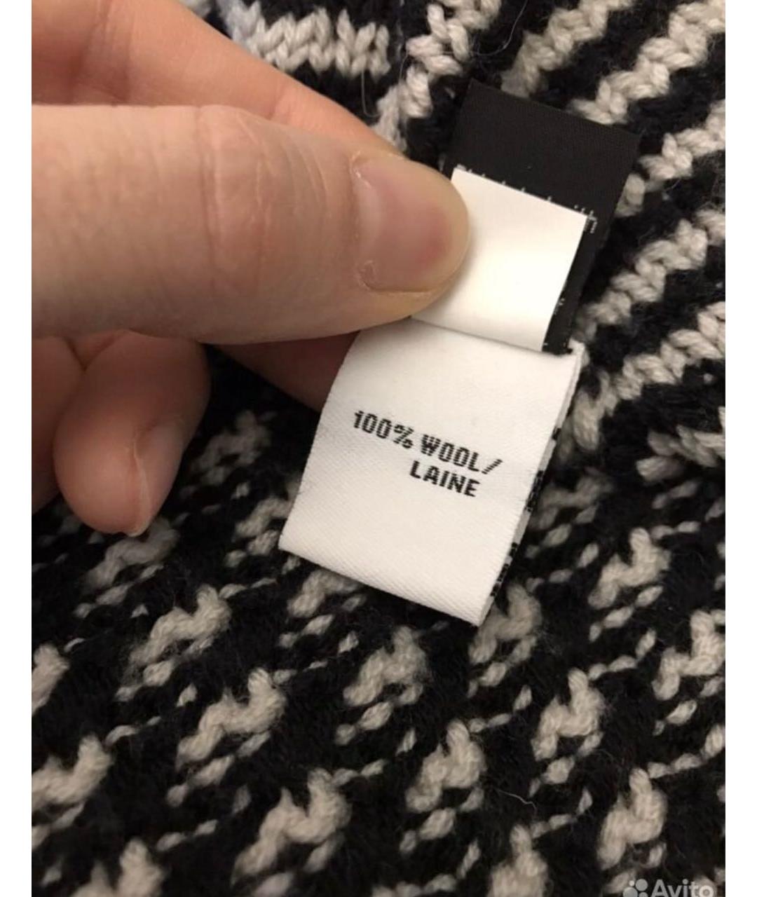 DIANE VON FURSTENBERG Черный шерстяной джемпер / свитер, фото 4