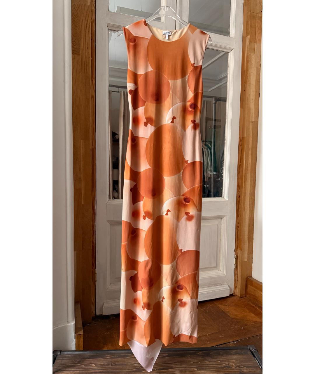 LOEWE Оранжевое коктейльное платье, фото 5