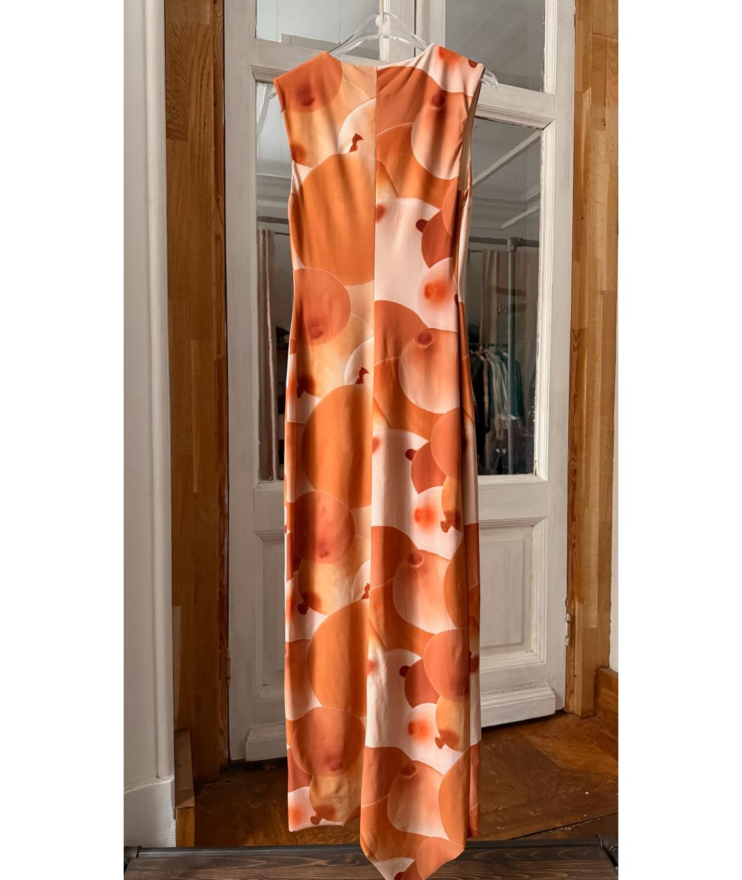 LOEWE Оранжевое коктейльное платье, фото 2