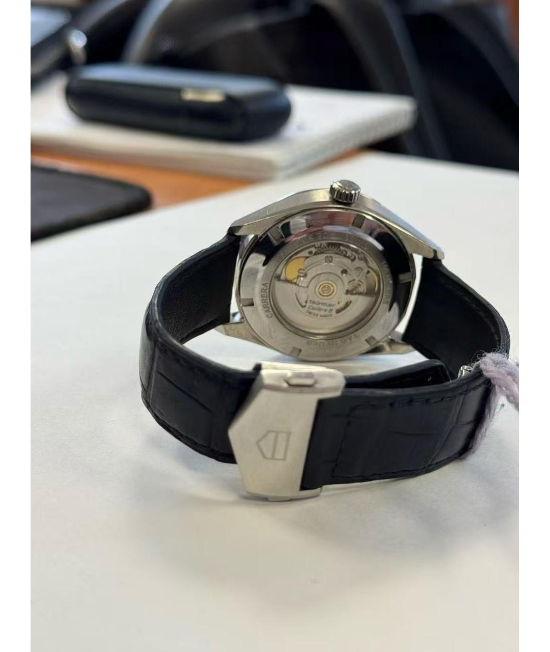 TAG HEUER Темно-синие стальные часы, фото 3