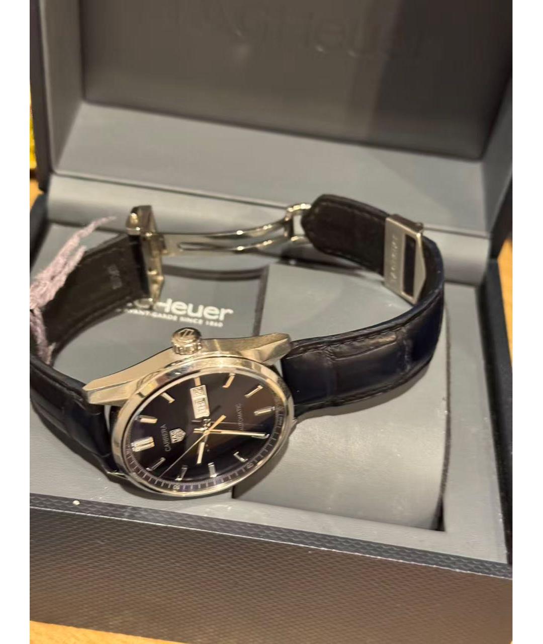 TAG HEUER Темно-синие стальные часы, фото 7