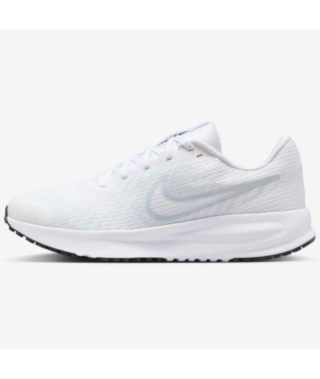 NIKE Белые текстильные низкие кроссовки / кеды, фото 5