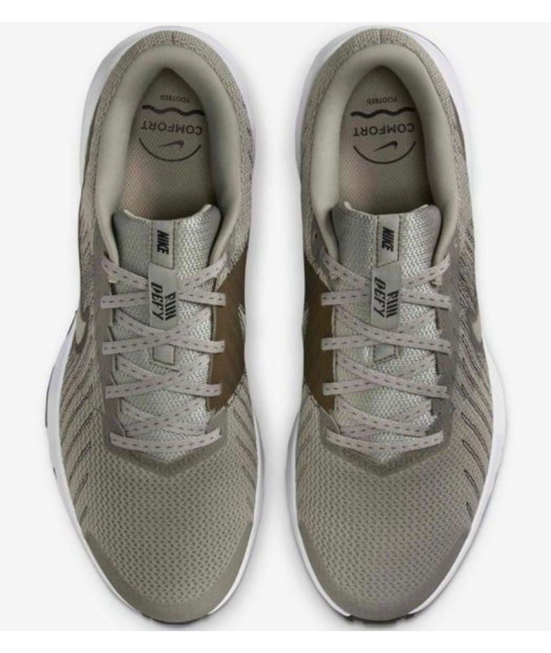 NIKE Хаки текстильные низкие кроссовки / кеды, фото 2