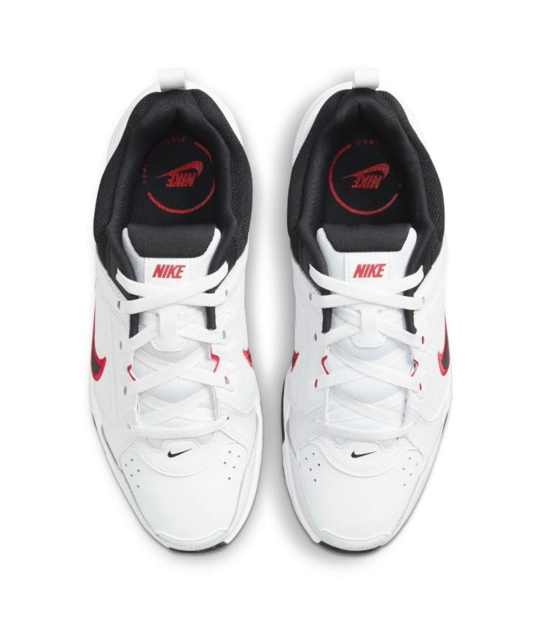 NIKE Белые кожаные низкие кроссовки / кеды, фото 4