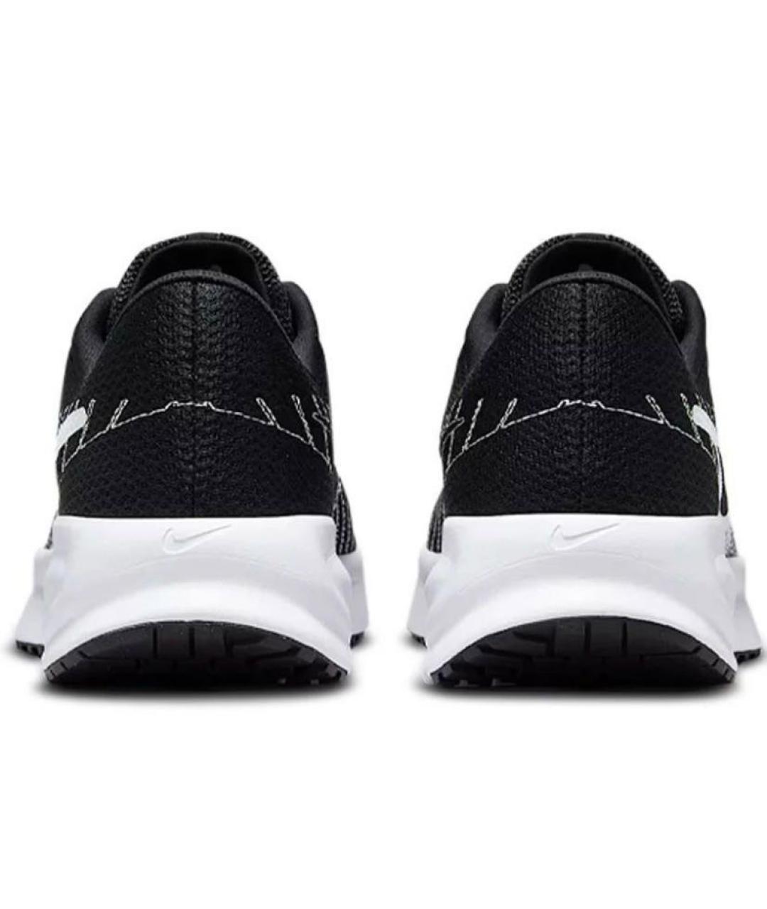 NIKE Черные текстильные низкие кроссовки / кеды, фото 3