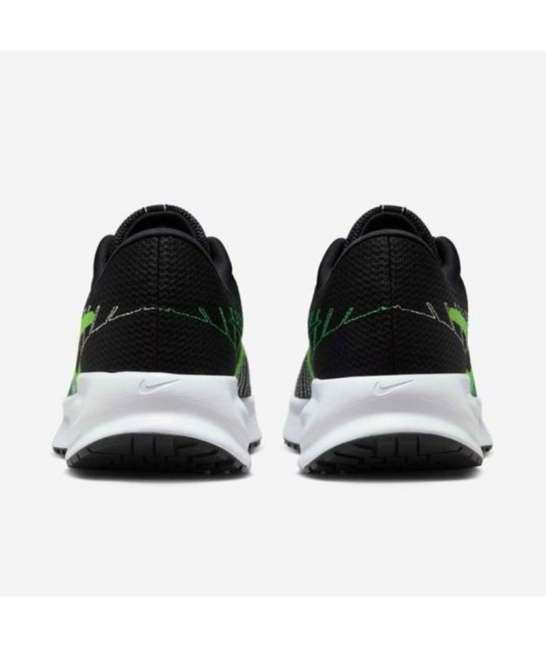 NIKE Черные текстильные низкие кроссовки / кеды, фото 4