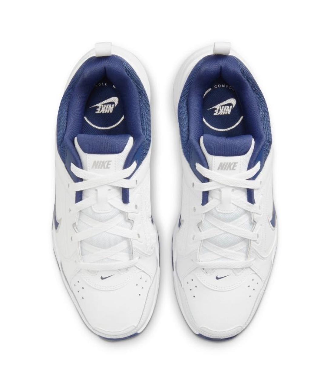 NIKE Белые кожаные низкие кроссовки / кеды, фото 5