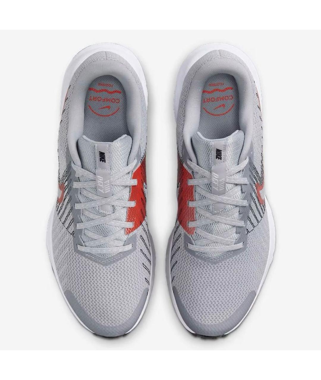 NIKE Серые текстильные низкие кроссовки / кеды, фото 2