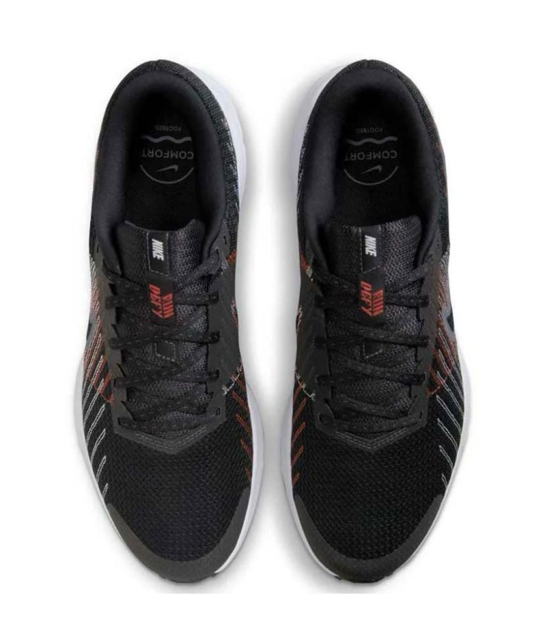 NIKE Черные текстильные низкие кроссовки / кеды, фото 3