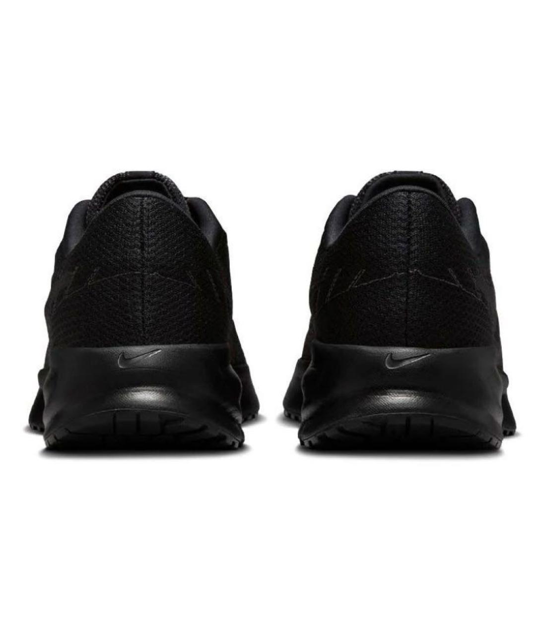 NIKE Черные текстильные низкие кроссовки / кеды, фото 3