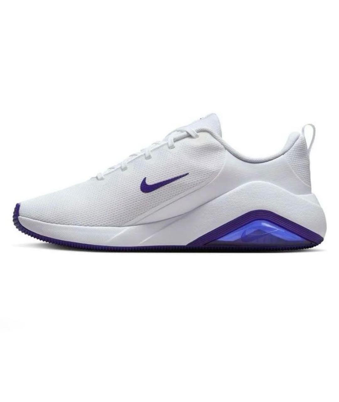 NIKE Белые текстильные низкие кроссовки / кеды, фото 2