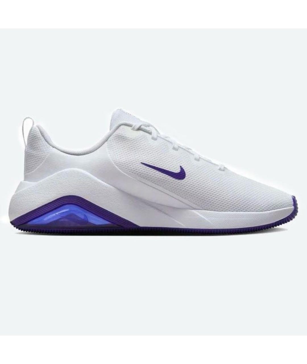 NIKE Белые текстильные низкие кроссовки / кеды, фото 7