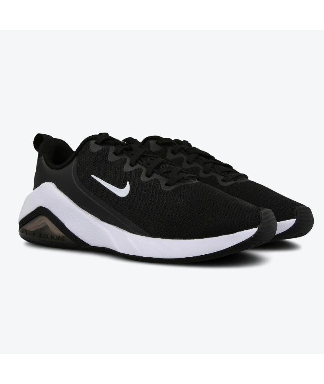 NIKE Черные текстильные низкие кроссовки / кеды, фото 3