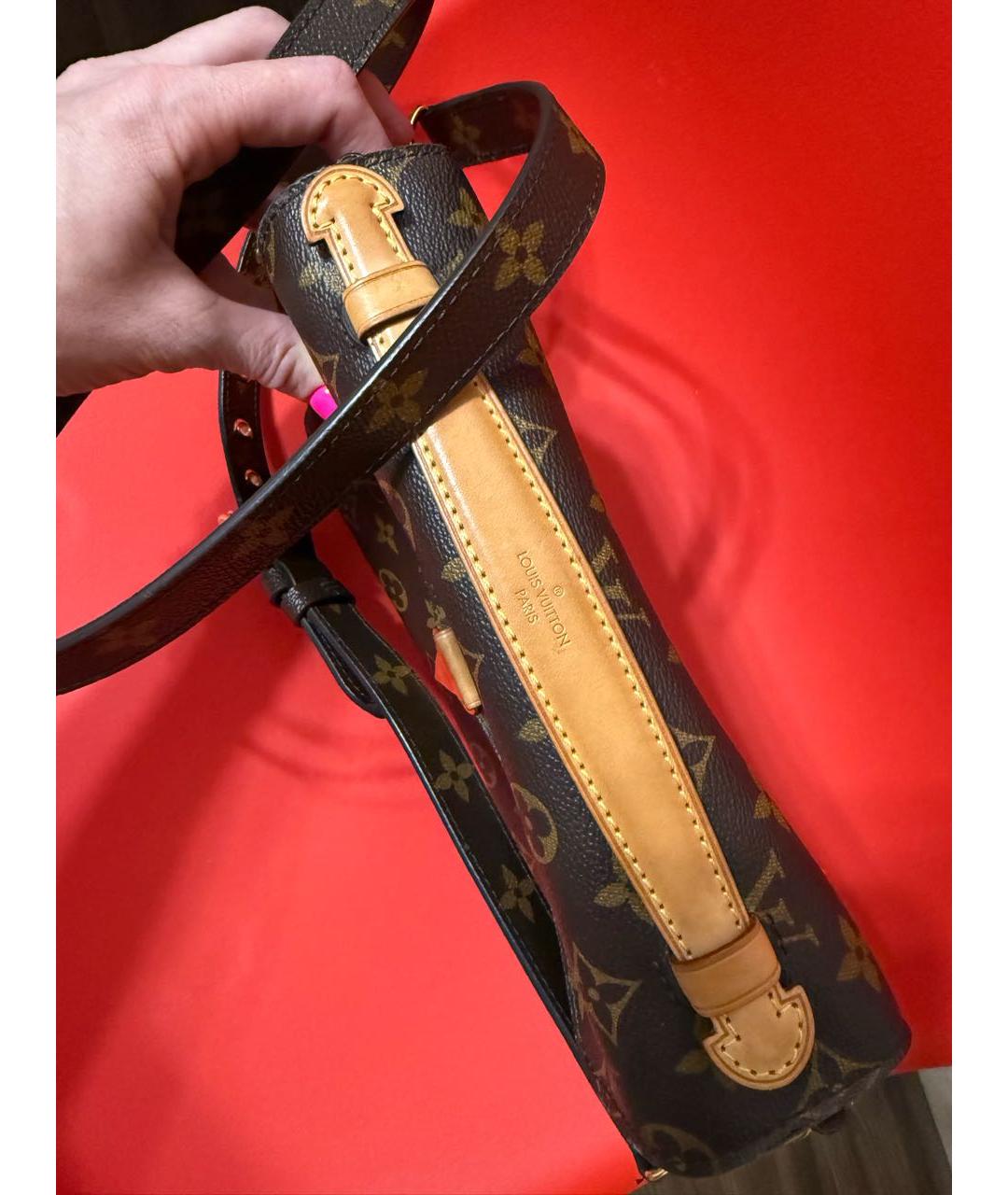 LOUIS VUITTON Коричневая сумка с короткими ручками, фото 8