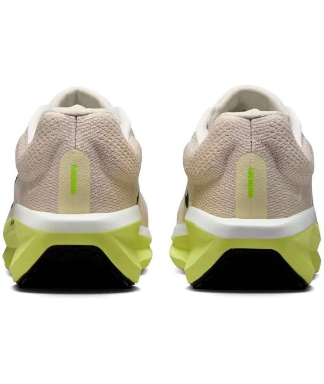 NIKE Бежевые текстильные низкие кроссовки / кеды, фото 3